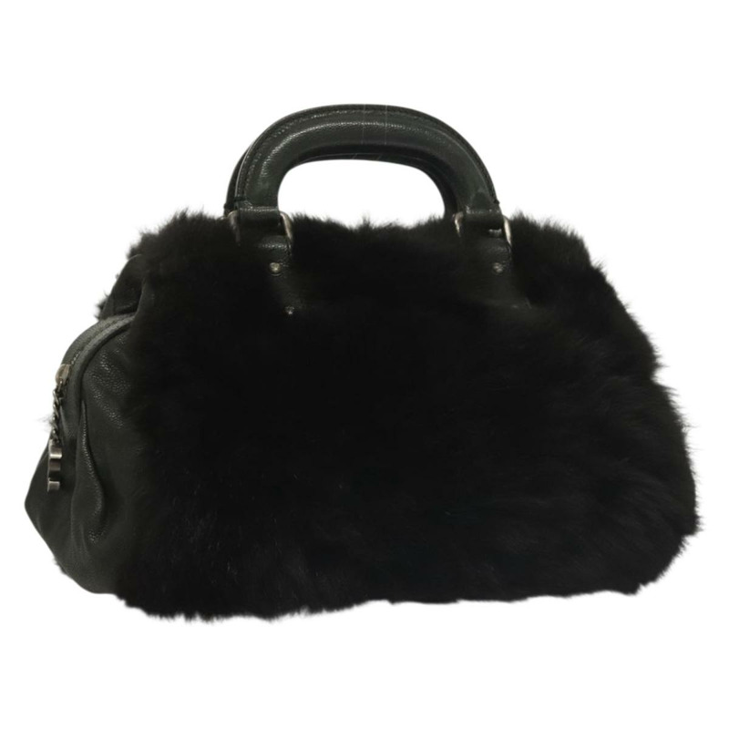 【日本直送】香奈兒手提包皮革黑色 CC 正品 133616-0