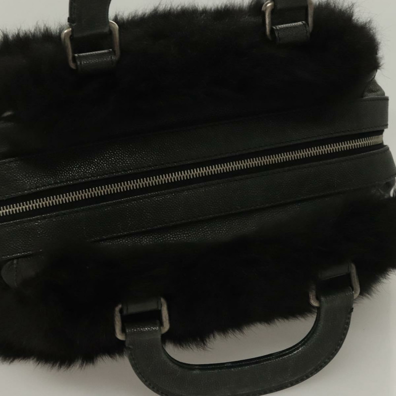 【日本直送】香奈兒手提包皮革黑色 CC 正品 133616-5