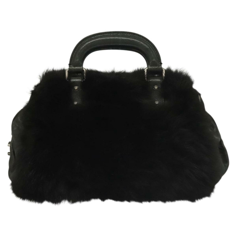 【日本直送】香奈兒手提包皮革黑色 CC 正品 133616-12