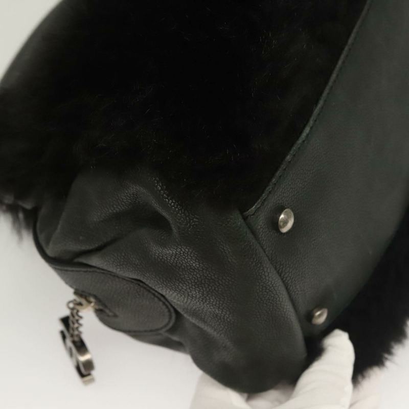 【日本直送】香奈兒手提包皮革黑色 CC 正品 133616-14