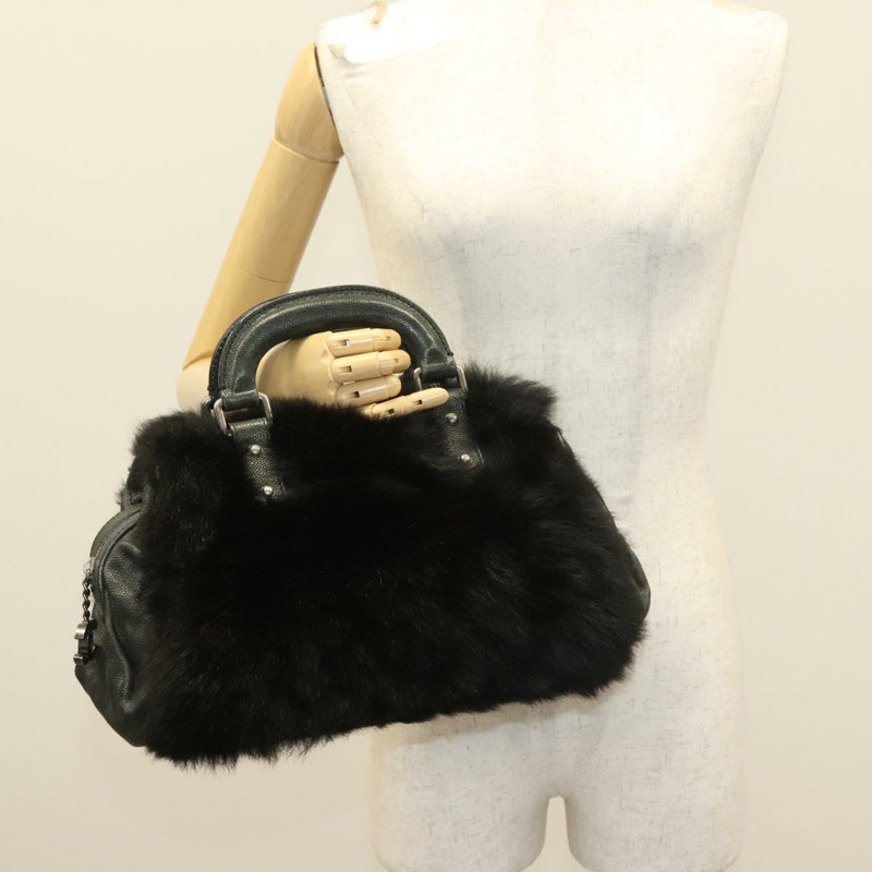 【日本直送】香奈兒手提包皮革黑色 CC 正品 133616-21