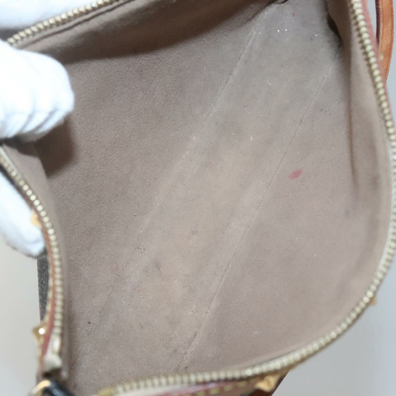 【日本直送】路易威登 Monogram Multicolor Pochette 手拿包 黑色 M92648 LV Auth 135506-10