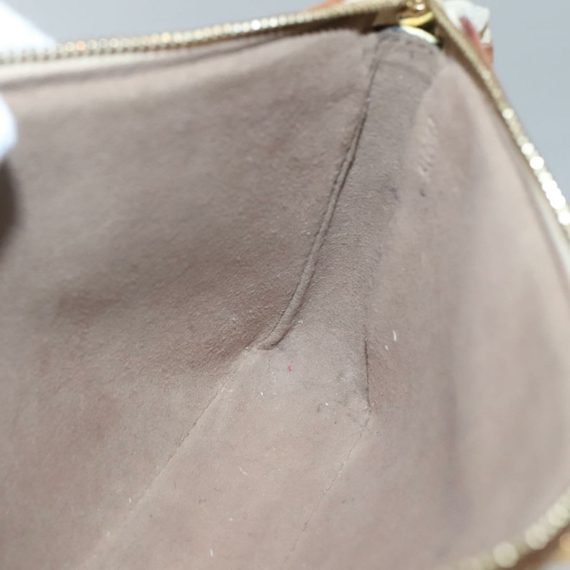 【日本直送】路易威登 Monogram Multicolor Pochette 手拿包 黑色 M92648 LV Auth 135506-19