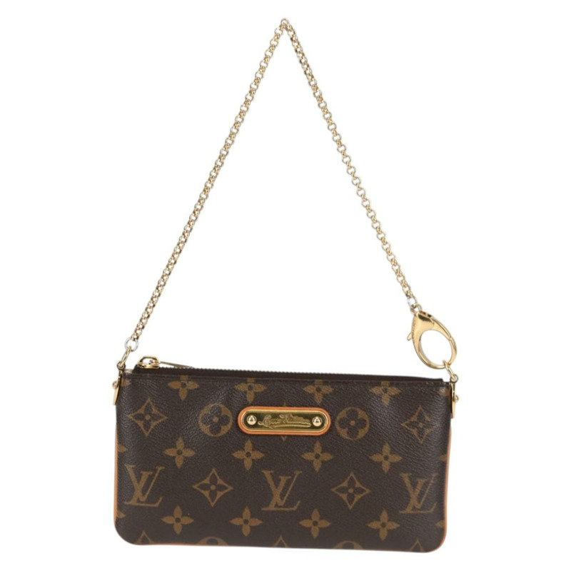 【日本直送】路易威登 Monogram Chain Pochette Mila 中型手拿包 M60094 正品 133662V-12