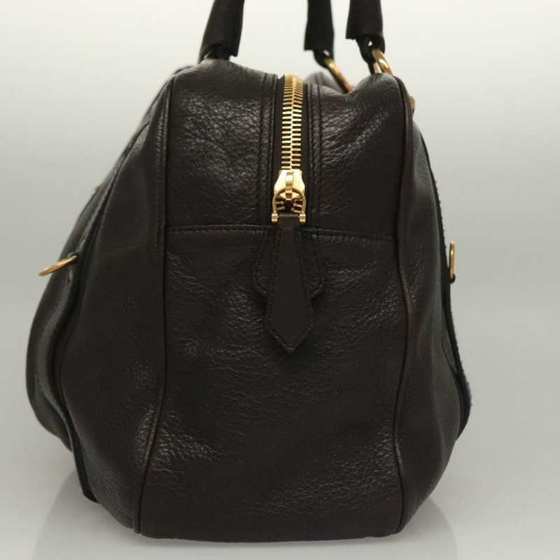 【日本直送】BURBERRY 單肩包 皮革 黑金 正品 134105-3