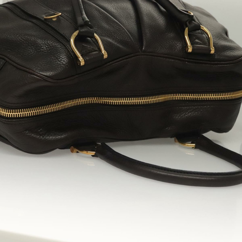 【日本直送】BURBERRY 單肩包 皮革 黑金 正品 134105-5