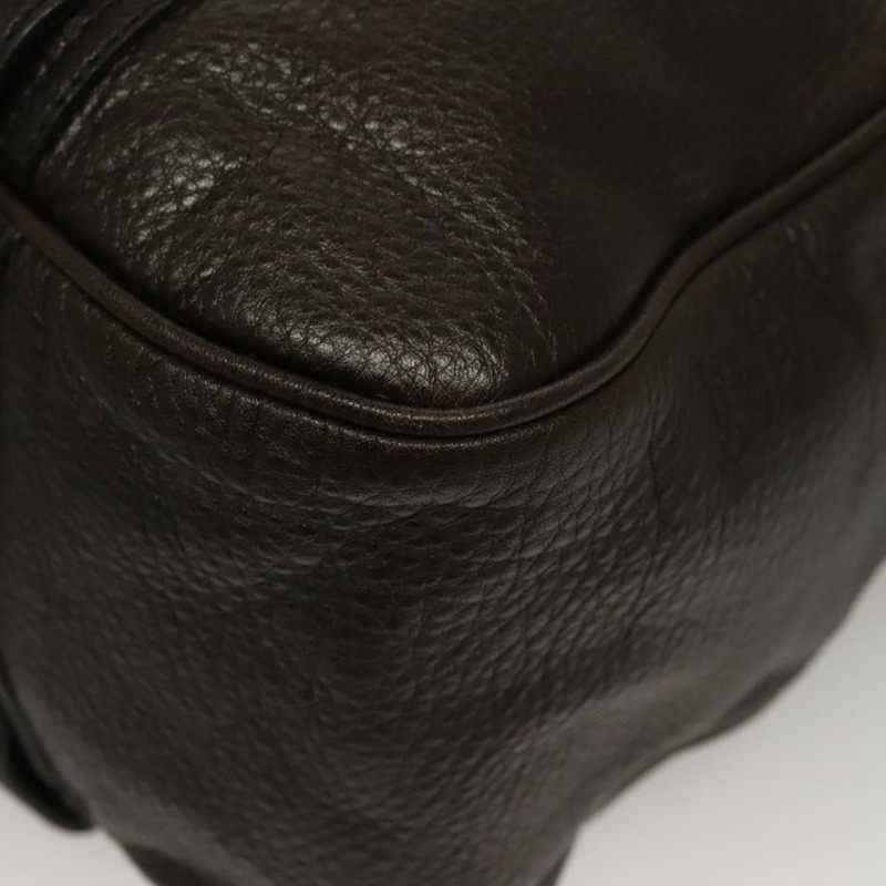 【日本直送】BURBERRY 單肩包 皮革 黑金 正品 134105-8