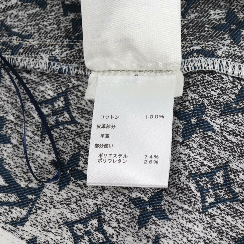 【日本直送】LOUIS VUITTON Monogram Jaguar A 字裙牛仔布 34 藍 1A9NK9 LV Auth 133644M-20