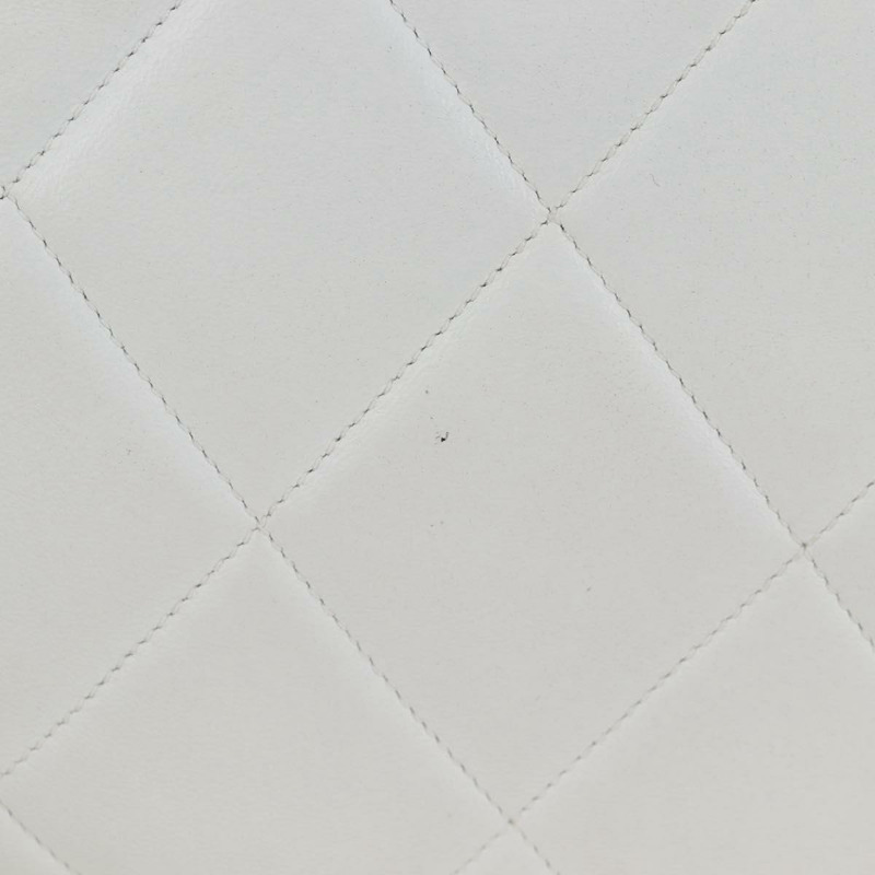 【日本直送】香奈兒 Matelasse 鏈條單肩包 小羊皮 白色 CC 正品 134221-2