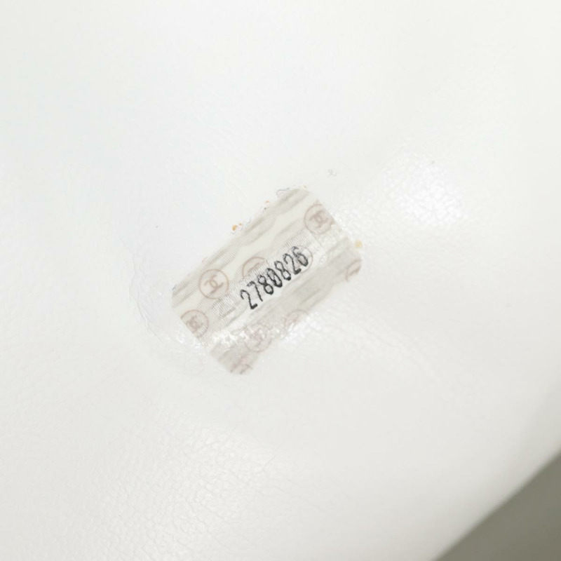 【日本直送】香奈兒 Matelasse 鏈條單肩包 小羊皮 白色 CC 正品 134221-11