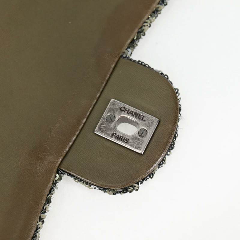 【日本直送】香奈兒 2017 郵輪系列 Coco Cuba 鏈條單肩包亮片綠色 CC 正品 ar13715M-18