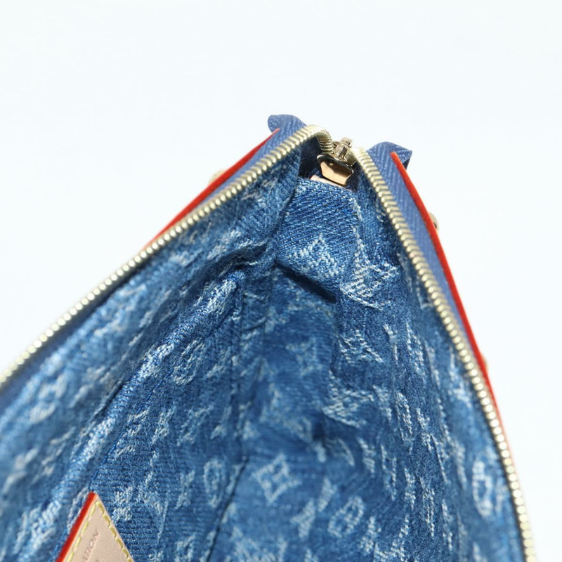 【日本直送】路易威登 Monogram Denim Cherry Pochette 手拿包,藍色,貨號 M13994,LV 正品,ar13663SM-18
