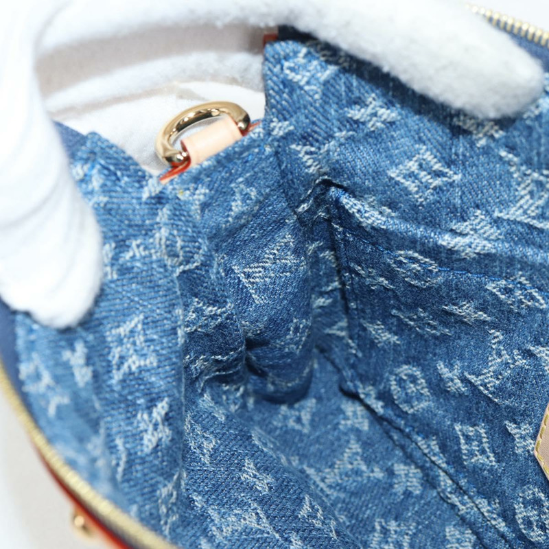 【日本直送】路易威登 Monogram Denim Cherry Pochette 手拿包,藍色,貨號 M13994,LV 正品,ar13663SM-19