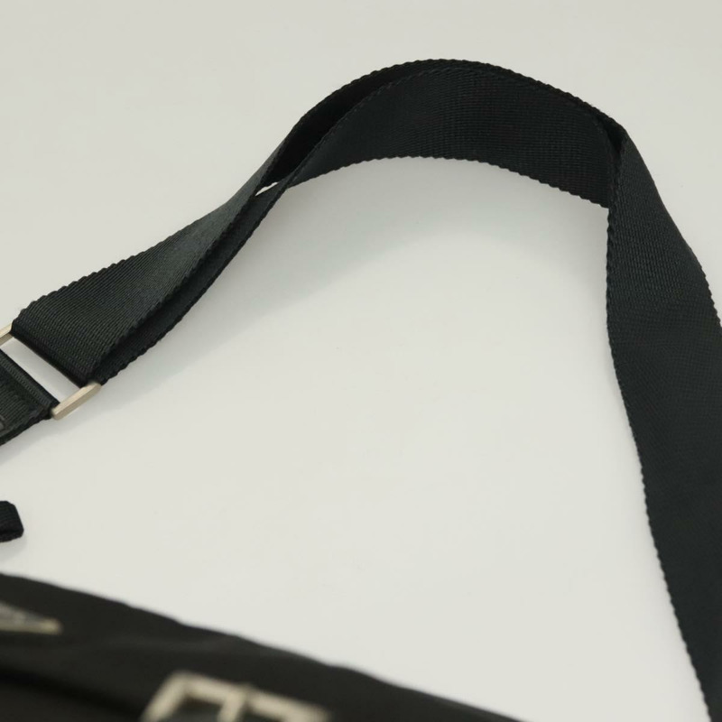【日本直送】PRADA 單肩包 尼龍 黑色 銀色 正品 134158-13