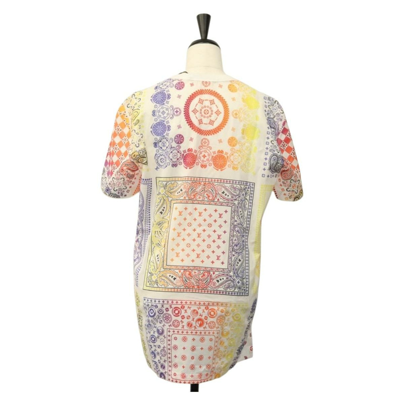 【日本直送】路易威登 Fragment Bandana Paisley T卹 純棉 XS 多色 正品 ak021A-1