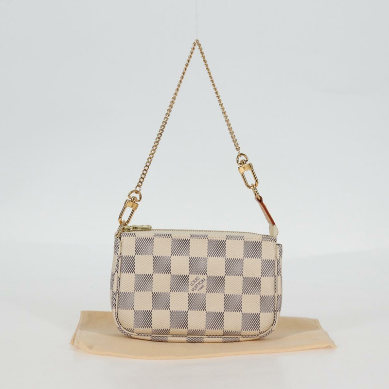 【日本直送】路易威登 Damier Azur 迷你手拿包配件包 N63005 LV 正品 136052V-11