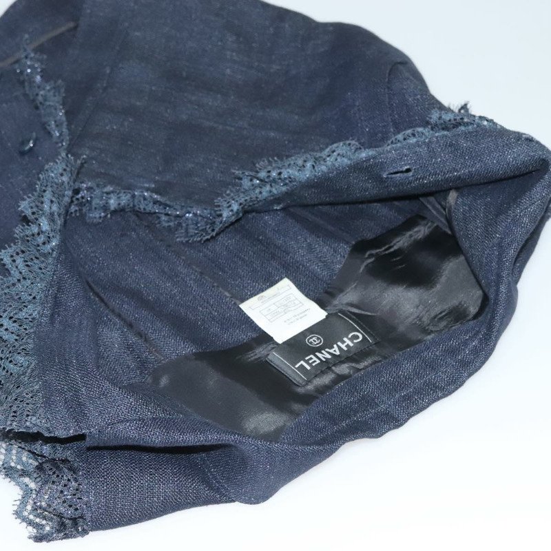 【日本直送】香奈兒外套與褲子組 牛仔藍 CC 正品 132998M-15