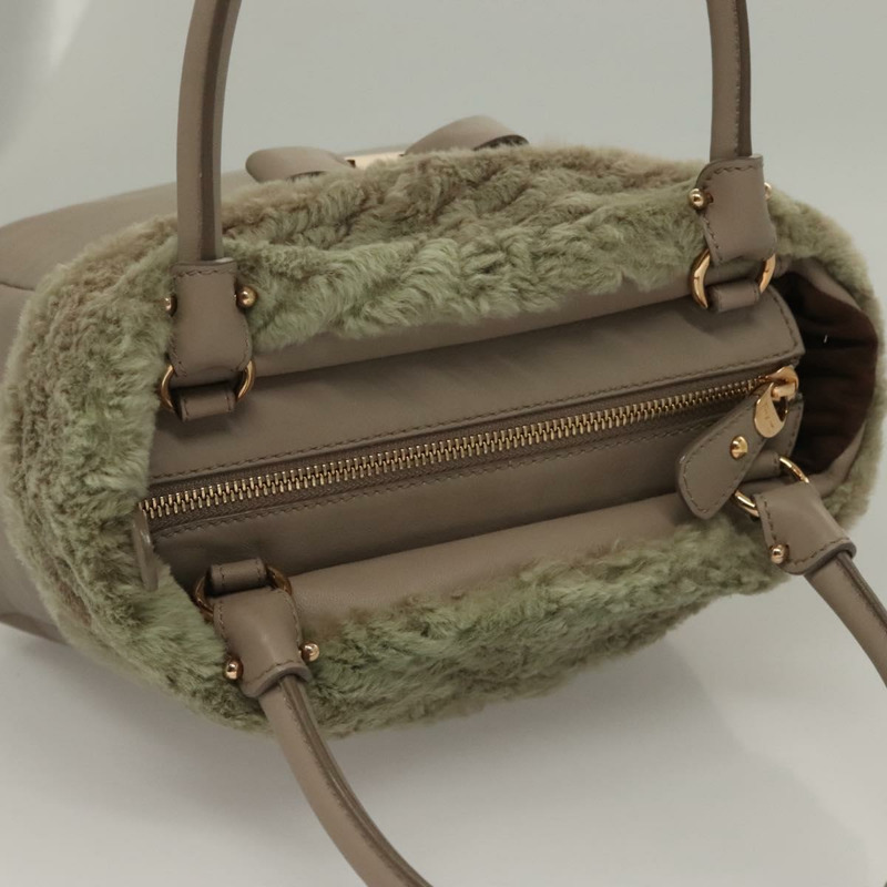 【日本直送】Salvatore Ferragamo 手提包 皮革 灰色 金色 正品 133404-6