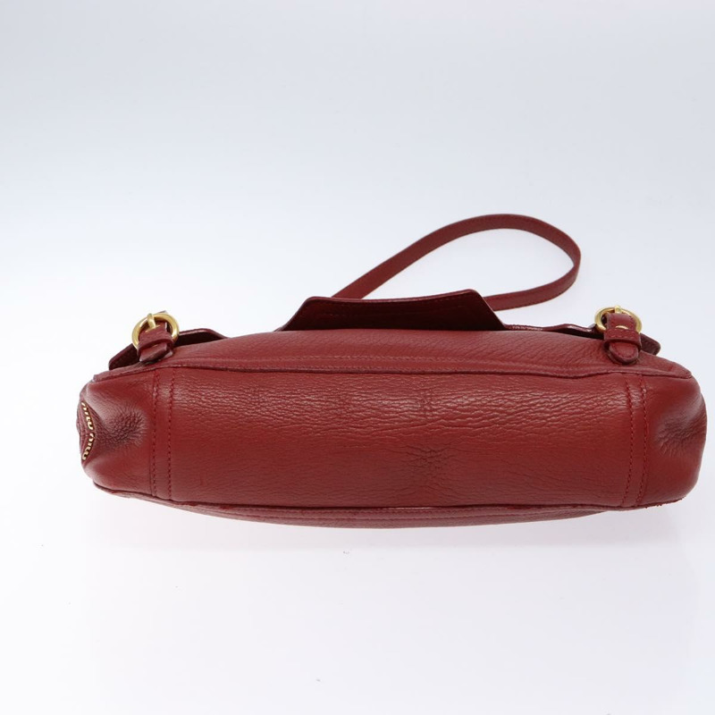 【日本直送】Miu Miu 單肩包 皮革 紅金 正品 133412-4