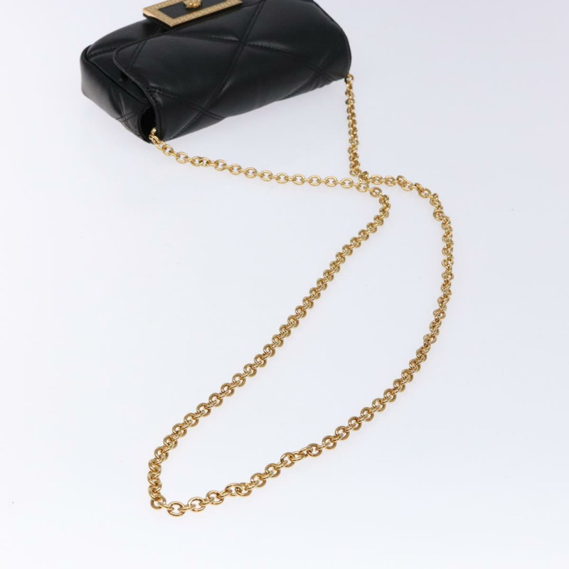 【日本直送】VERSACE 肩背包 皮革 黑金 正品 133352-6