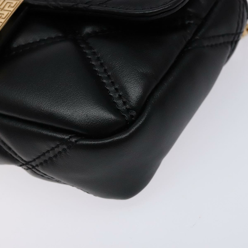 【日本直送】VERSACE 肩背包 皮革 黑金 正品 133352-8