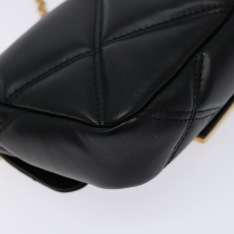 【日本直送】VERSACE 肩背包 皮革 黑金 正品 133352-15