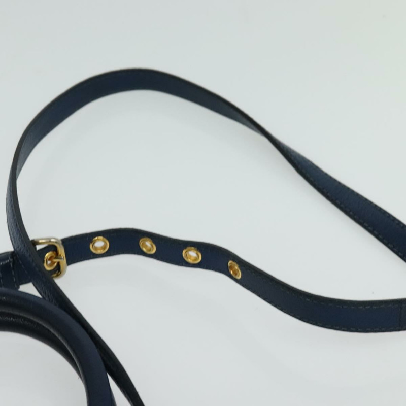 【日本直送】Miu Miu 手提包 皮革 2way 藍色 金色 正品 133346-14