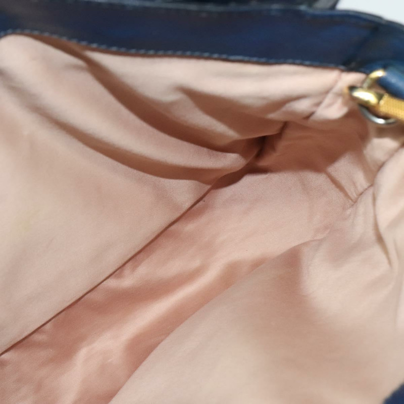 【日本直送】Miu Miu 手提包 皮革 2way 藍色 金色 正品 133346-20