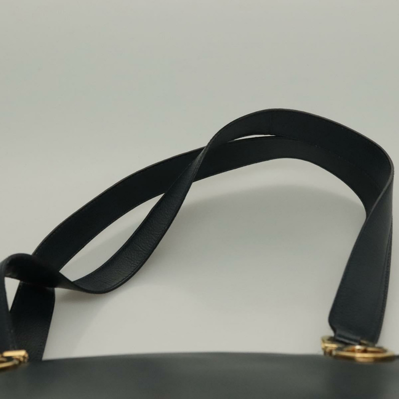 【日本直送】Salvatore Ferragamo Gancini 單肩包 皮革 海軍藍 金色 正品 136108-13