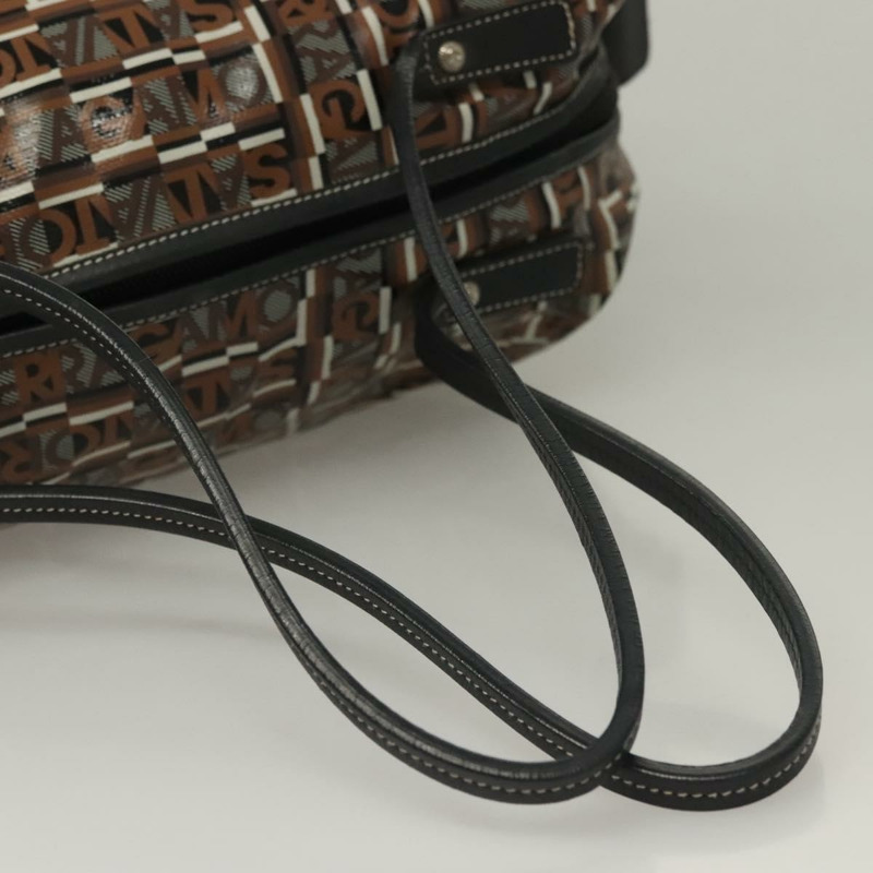 【日本直送】Salvatore Ferragamo 手提包 PVC 棕色銀色 正品 133394-6