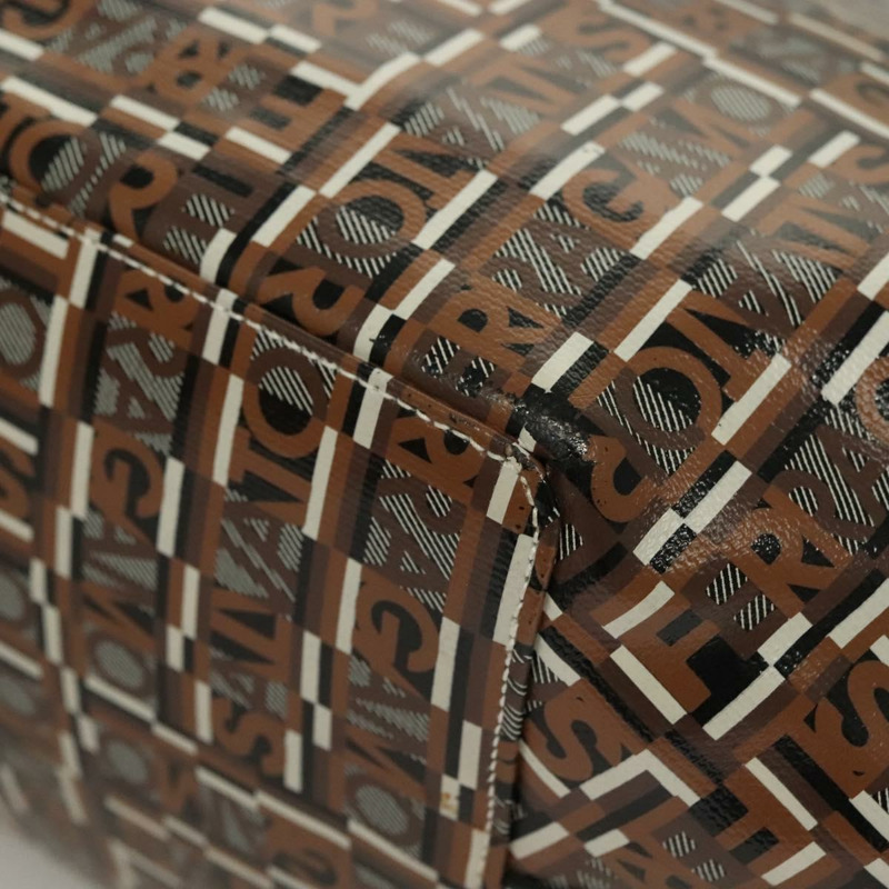 【日本直送】Salvatore Ferragamo 手提包 PVC 棕色銀色 正品 133394-13