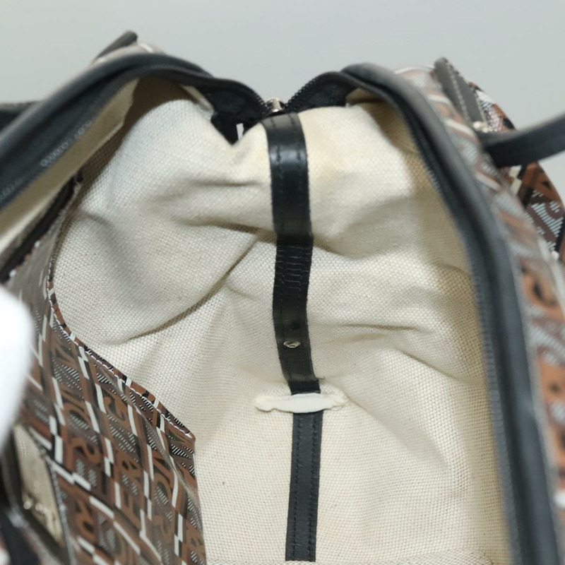 【日本直送】Salvatore Ferragamo 手提包 PVC 棕色銀色 正品 133394-17