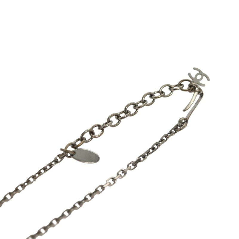 【日本直送】香奈兒 (CHANEL) 項鍊 金屬 黑色 CC 正品 136337-8