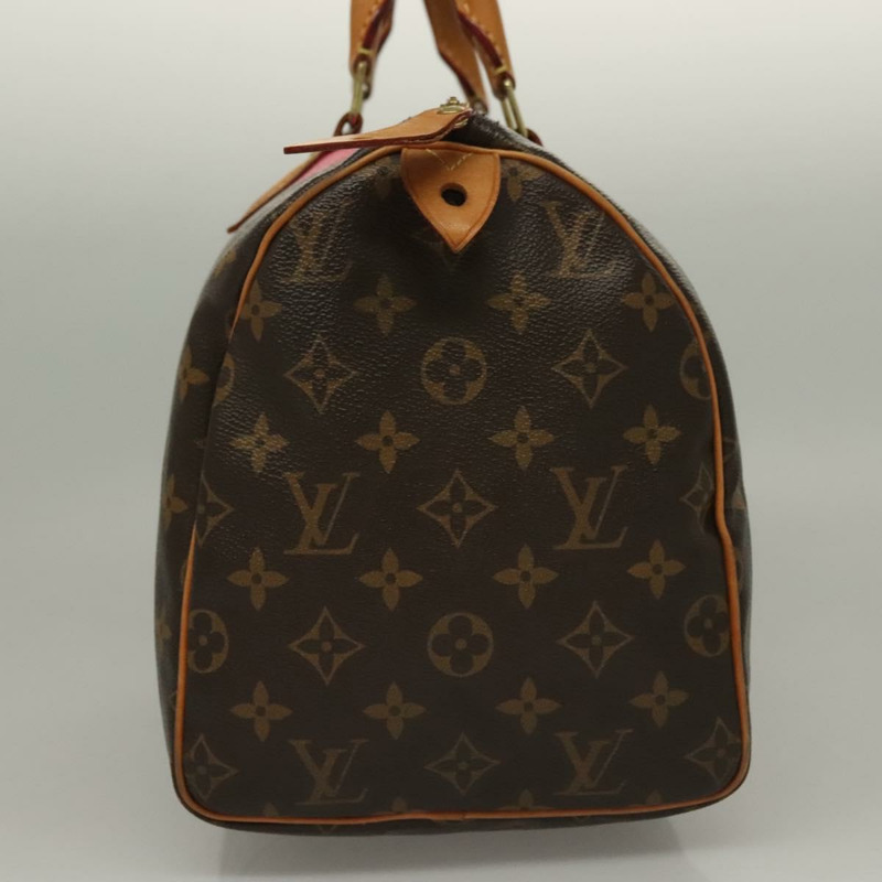 【日本直送】路易威登 Monogram V Line Speedy 30 手提包粉紅色 LV 正品 136293-3