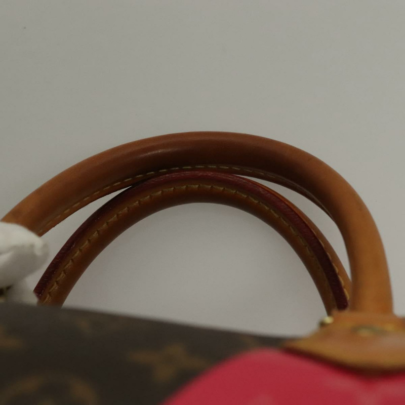 【日本直送】路易威登 Monogram V Line Speedy 30 手提包粉紅色 LV 正品 136293-7