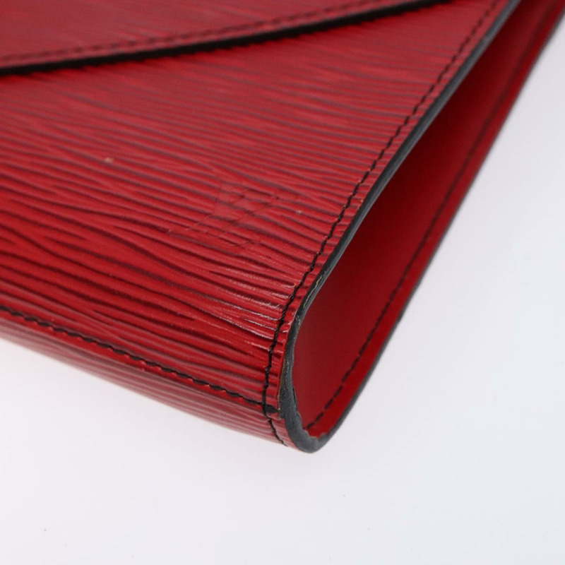 【日本直送】路易威登 Epi 裝飾藝術風格手拿包 紅色 M52637 LV 授權 136041-6