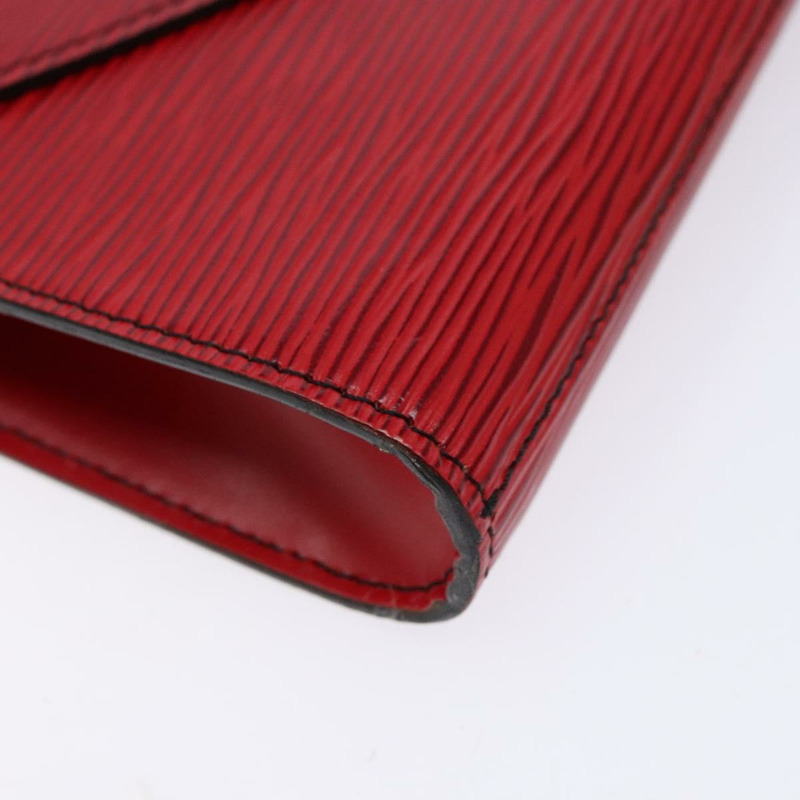 【日本直送】路易威登 Epi 裝飾藝術風格手拿包 紅色 M52637 LV 授權 136041-13