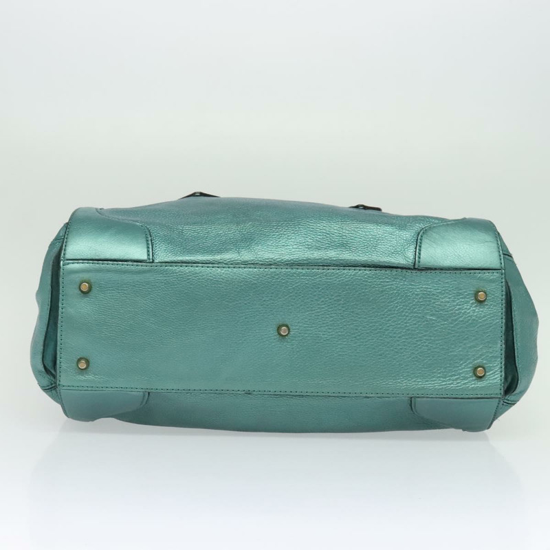 【日本直送】BURBERRY Protham 手提包 皮革 藍色 金色 正品 136277-4
