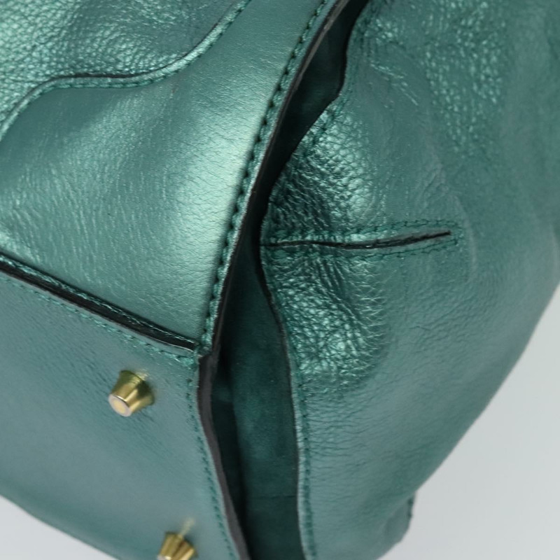 【日本直送】BURBERRY Protham 手提包 皮革 藍色 金色 正品 136277-15