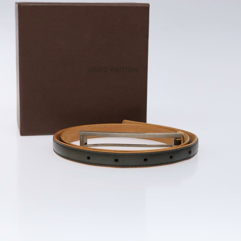 【日本直送】路易威登皮帶皮革黑色 LV 授權 133503-11