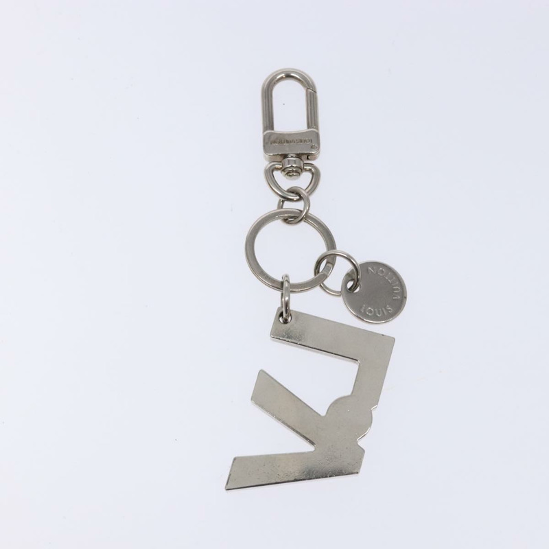 【日本直送】路易威登 Porte Cles LV 繩索吊飾 金屬 銀色 M66497 LV Auth 133502-5