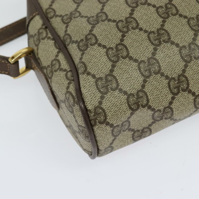 【日本直送】GUCCI GG Supreme Web Sherry Line 單肩包 PVC 米金色 正品 129651-14