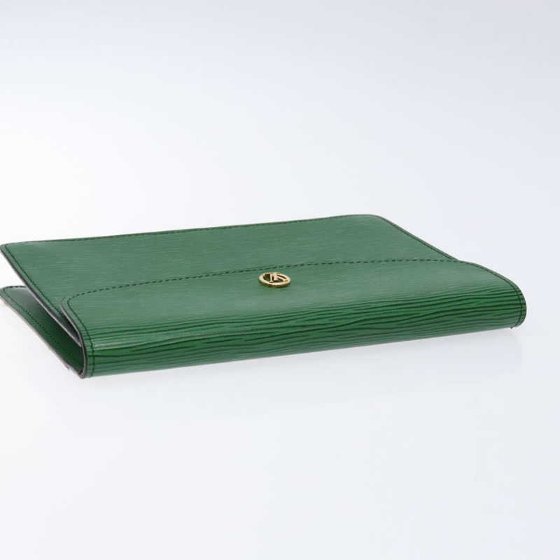 【日本直送】路易威登 Epi Montaigne 23 手拿包 綠色 M52664 LV 授權 129609-4