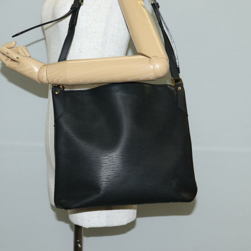 【日本直送】路易威登 Epi Mandala 中型單肩包 黑色 M58892 LV 正品 137037-20