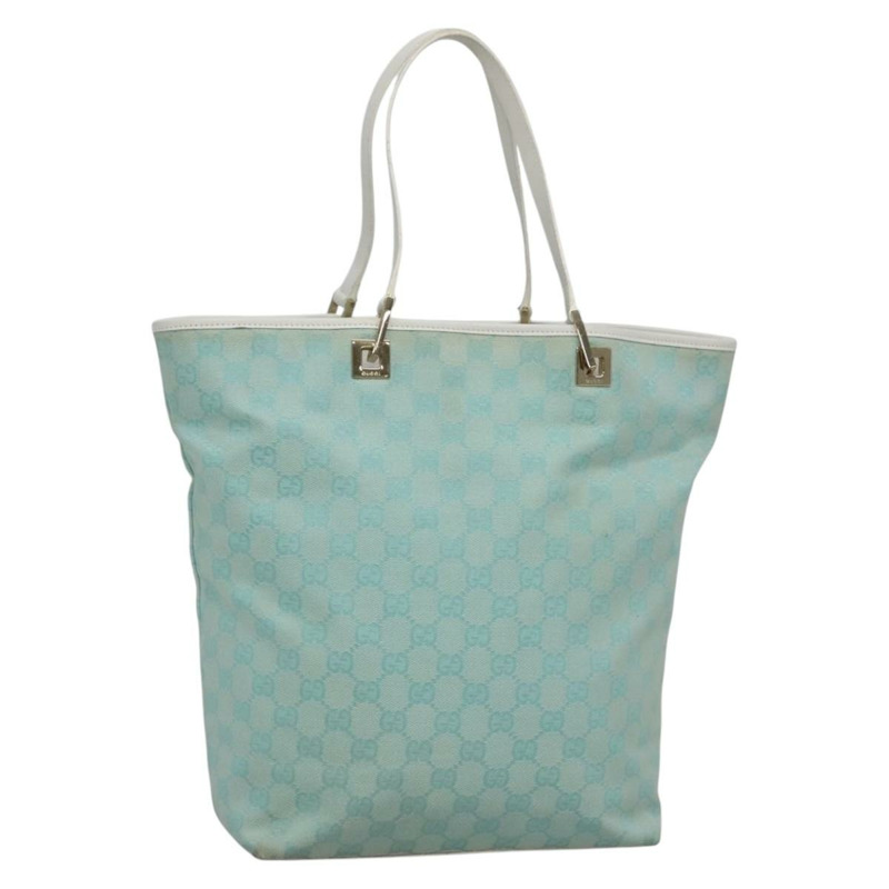 【日本直送】GUCCI GG 帆布托特包淺藍金色 002 1098 1705 正品 136880-0