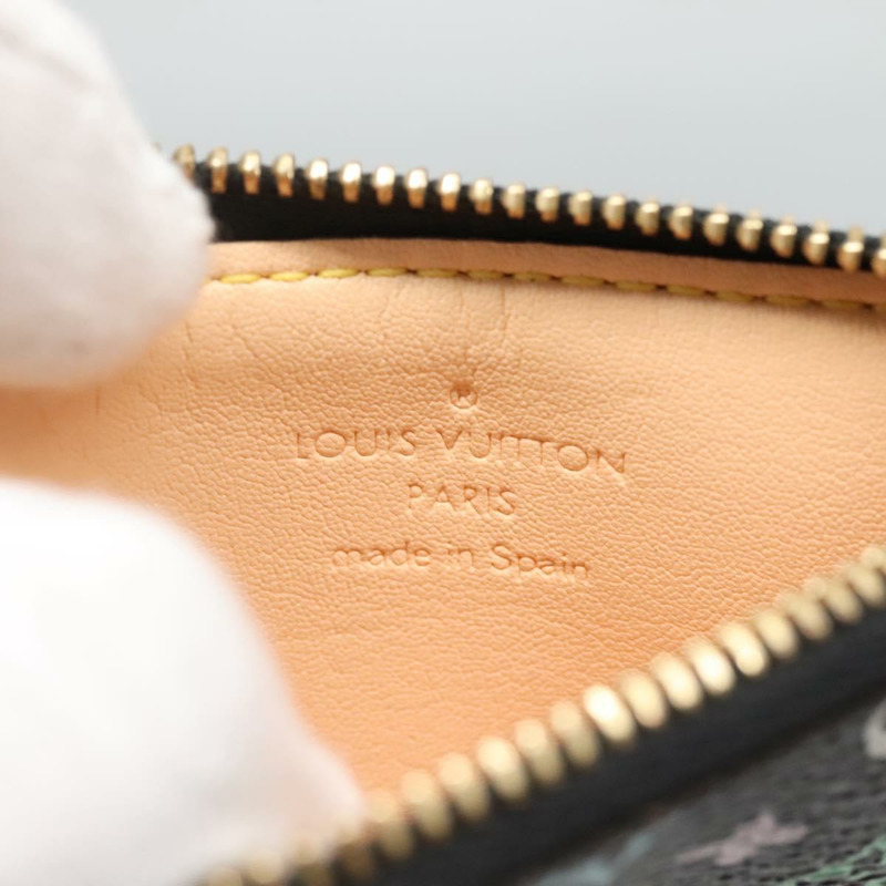 【日本直送】路易威登 Multicolor Pochette Cles 零錢包 黑色 M13664 LV Auth 136877-9