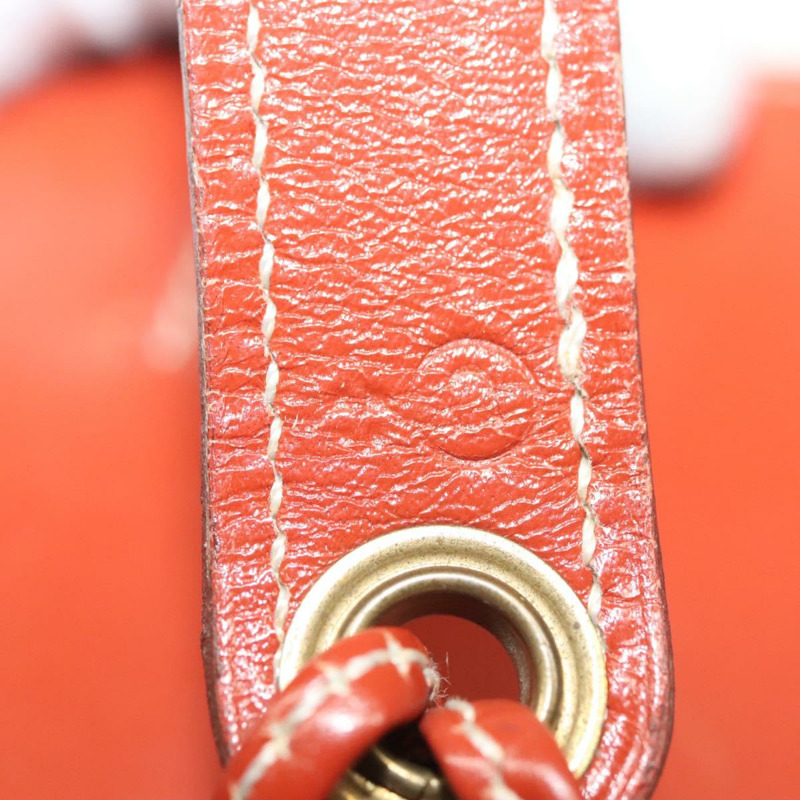 【日本直送】愛馬仕 Pochette 綠色腰包 皮革 棕色 金色 正品 133470-11