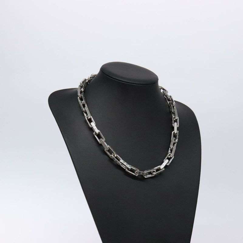 【日本直送】LOUIS VUITTON 鏈條項鍊 金屬 銀色 M00307 LV Authentic 135753M-12