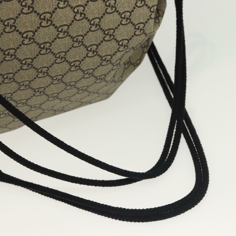 【日本直送】GUCCI GG Supreme 抽繩背包 PVC 米色 473872 正品 BA4762-7