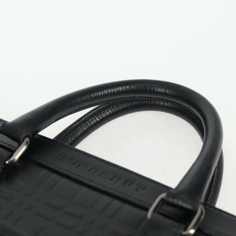【日本直送】BURBERRY 商務包 黑色皮革 正品 BA4581-13